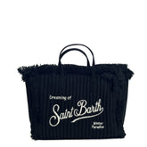 Borsa a mano SAINT BARTH COLETTE WOOL - Nero 00207I